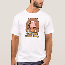 Camiseta cone legal de resfriador de urso