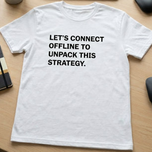 Camiseta Conectar Estratégia de Desempacotamento Offline Ne