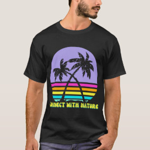 Camiseta Conecte-se com a Natureza - Pôr do Sol Tropical Vi
