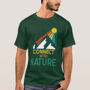 Camiseta Conecte-se com a natureza - verão.