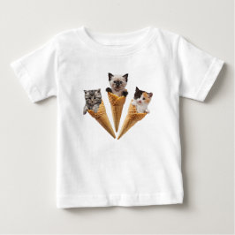 Camiseta Cones de Gatinho Fofo 