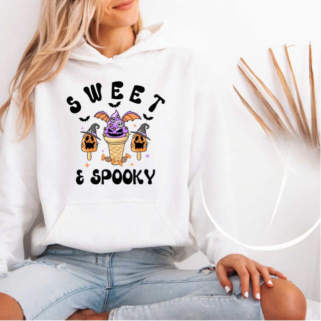 Camiseta Cones de Sorvete Retro Doce e Spooky (Criador carregado)