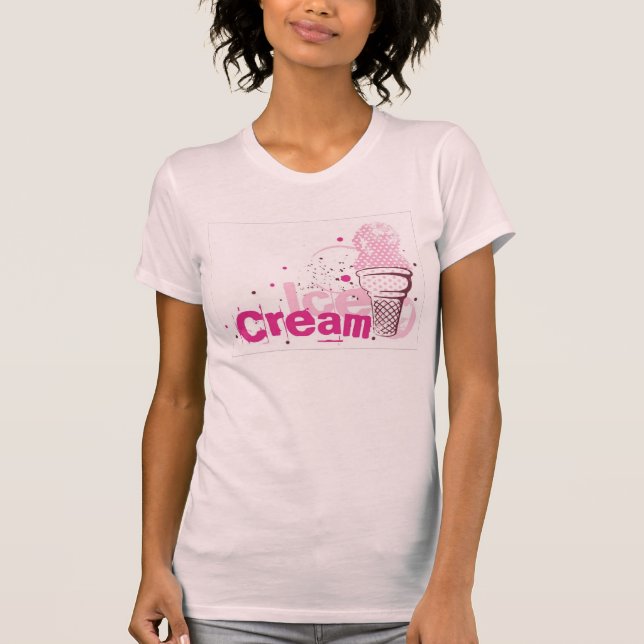Camiseta Cones de Sorvete Rosa (Frente)
