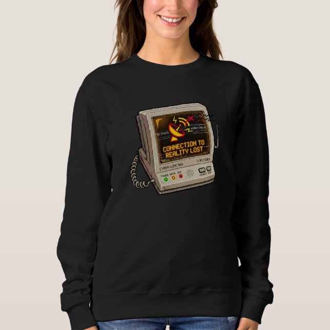 Camiseta Conexão Com a Realidade Perdida Humor Retro da Int (Frente)