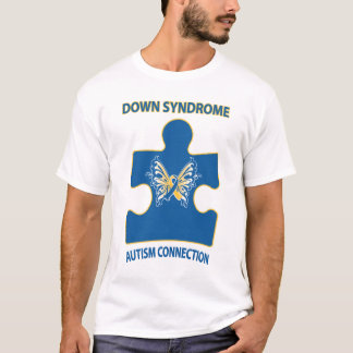Camiseta Conexão do autismo de Síndrome de Down
