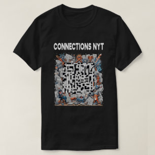 Camiseta Conexões Elegantes NYT Design Preto