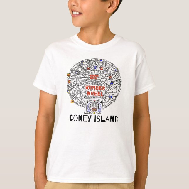 Camiseta Coney Island Brooklyn Nova Iorque Ferris Wheel (Frente)