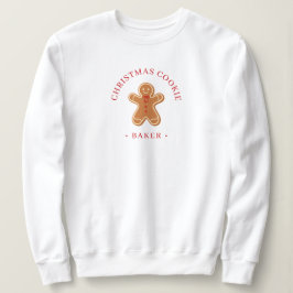Camiseta Confeiteira de Biscoitos de Natal Moderna Feminina