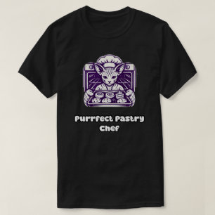 Camiseta Confeiteiro Felino Perfeito em Padaria