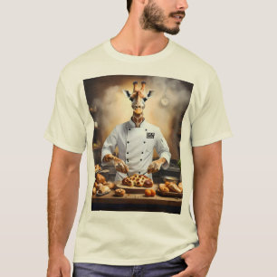 Camiseta "Confeiteiro Girafa: Alcançando Novas Alturas no 