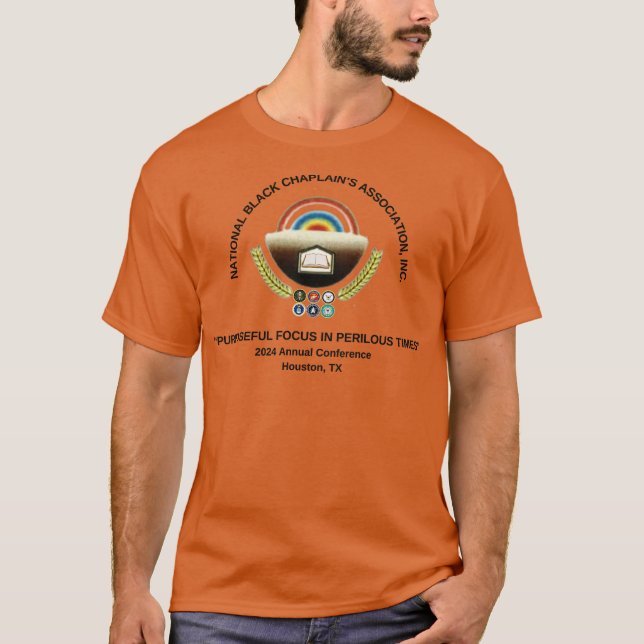 Camiseta Conferência 2024 VA Black Chaplains (Frente)