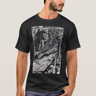 Camiseta "Confesse!", desenho de tinta índia