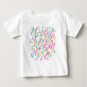 Camiseta Confete de Letra "I"