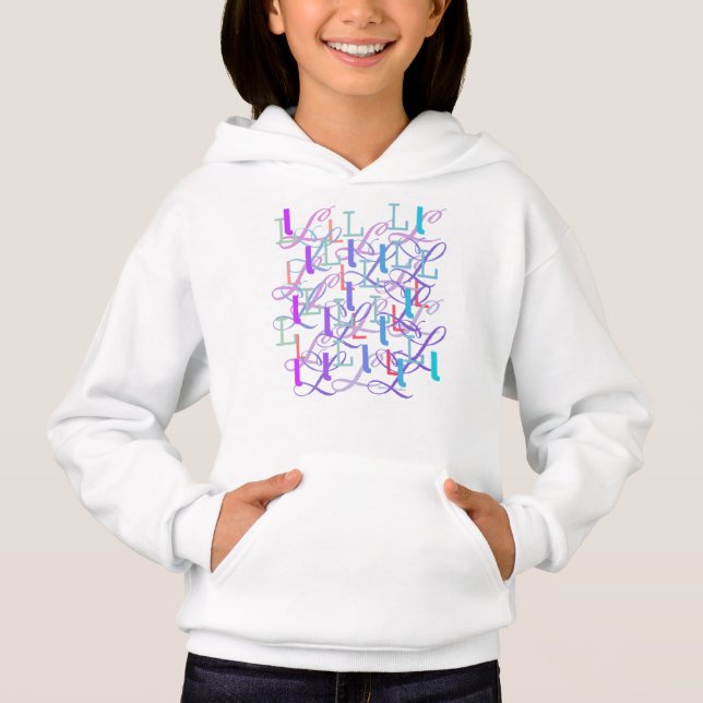 Camiseta Confete de Letra "L" (Frente)