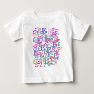 Camiseta Confete de Letras "E"