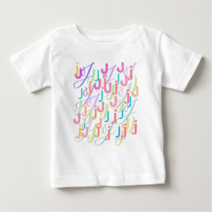 Camiseta Confete de Letras "J"