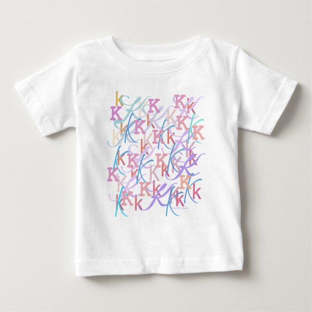 Camiseta Confete de Letras "K" (Frente)