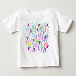Camiseta Confete de Letras "N"