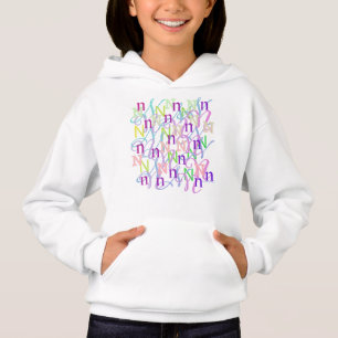 Camiseta Confete de Letras "N"