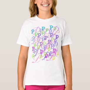 Camiseta Confete de Letras "P"