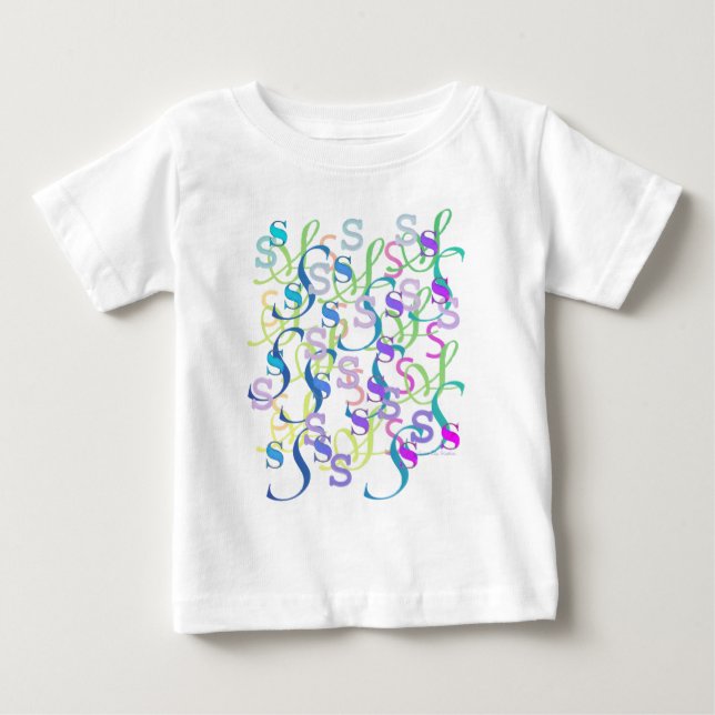 Camiseta Confete de Letras "S" (Frente)