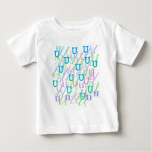 Camiseta Confete de Letras "U"
