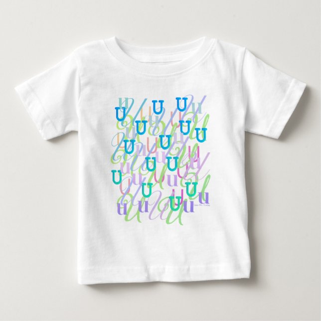 Camiseta Confete de Letras "U" (Frente)