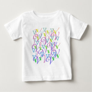 Camiseta Confete de Letras "V"