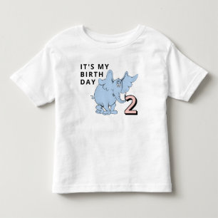 Camiseta Confetes de Personagem do Dr. Seuss Aniversário