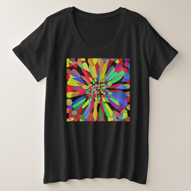 Camiseta Confetti Flower (Frente do Design)