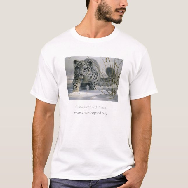 Camiseta Confiança do leopardo de neve (Frente)