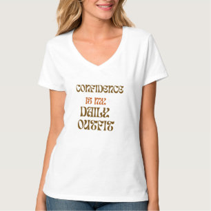 Camiseta "Confiança é Arte para visto Diário" Trendência