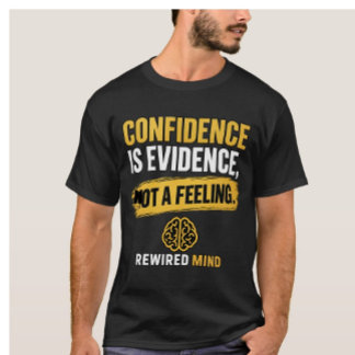 Camiseta Confiança É Evidência, Não um Sentimento | Preto