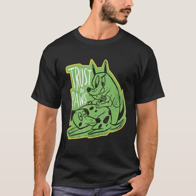 Camiseta Confiança Em Cães De Tatuagem Cães Proprietários D (Frente)