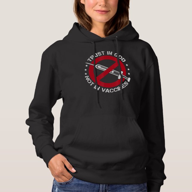 Camiseta Confiança Em Deus Não Na Vacina (Frente)