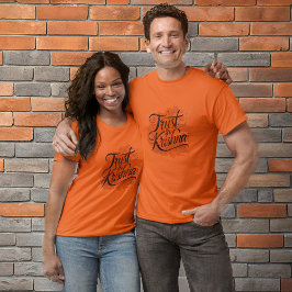 Camiseta Confiança na Design de Tipografia de Krishna