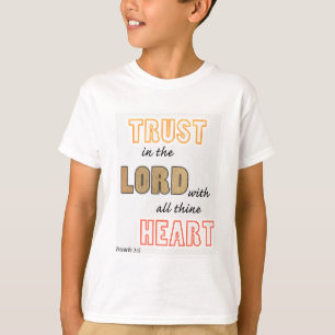 Camiseta confiança na escritura do Senhor provérbios