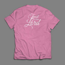Camiseta Confiança no roteiro inspiracional tradicional do