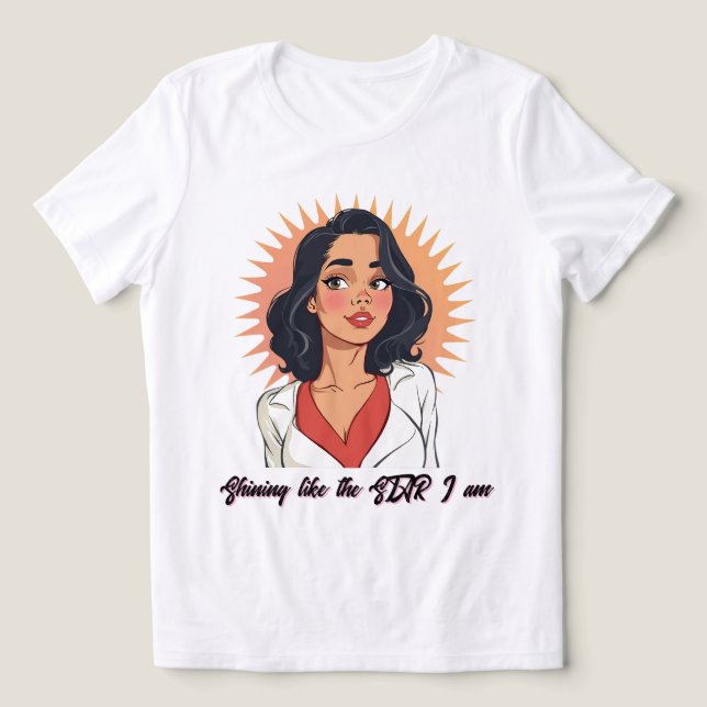Camiseta Confiança Radiante - Negrito e Bonito (Design frontal)