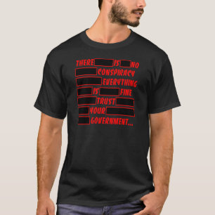 Camiseta Confiança redigida seu governo tudo muito bem