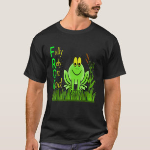 Camiseta Confiando inteiramente em Deus, SAPO, fé cristã,