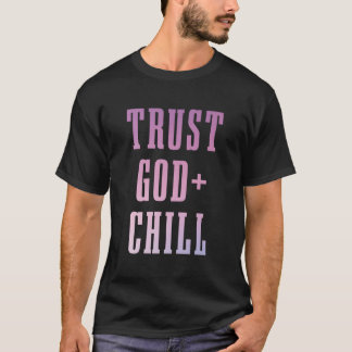 Camiseta Confie em Deus e acalme a fé cristã Jesus Igreja P