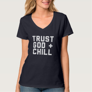 Camiseta Confie em Deus Enche Jesus Engraçado Fé Cristo Rel