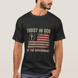 Camiseta Confie Em Deus Não No Governt Patriótico Cristão U