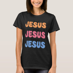 Camiseta Confie em Jesus Fale Jesus Louvando Jesus