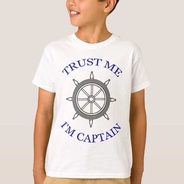 Camiseta "Confie em Mim - Eu Sou o Capitão" (Frente)
