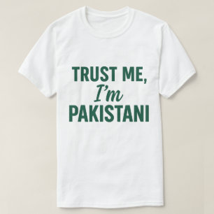 Camiseta Confie em mim, eu sou paquistanês - Negrito e Dive