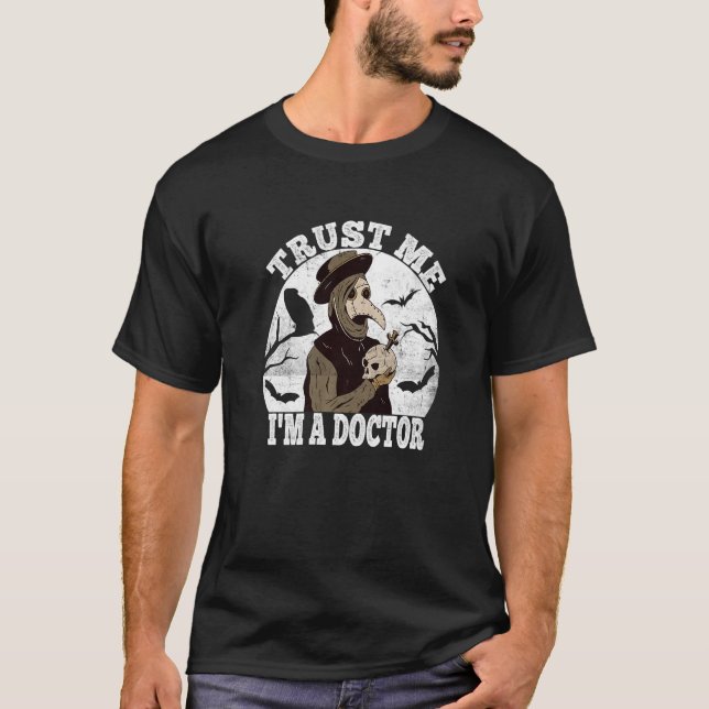 Camiseta Confie Em Mim Médico Médico Da Peste Occult Taro (Frente)