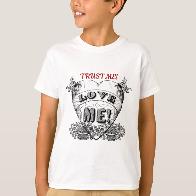 Camiseta confie em mim! Oferta de casal simples (Frente)