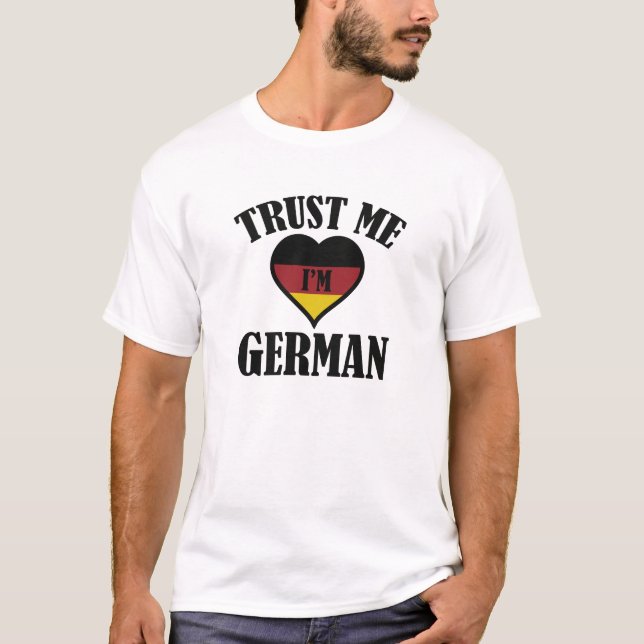 Camiseta Confie em mim, sou alemão (Frente)